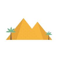 Pyramide mit Palme Baum Illustration vektor