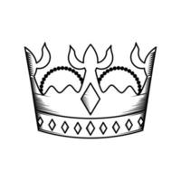 krona aristokrati ikon vektor