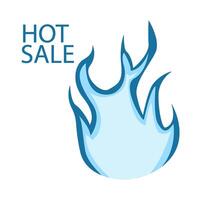 varm försäljning brand illustration vektor