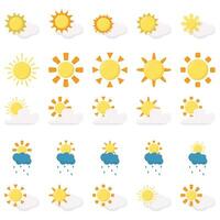 Sonne Sommer- Wetter Illustration vektor