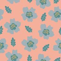 retro Jahrgang Boho Frühling Blumen nahtlos Muster Hintergrund Hintergrund Vektor Illustration