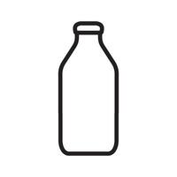 Milch Flasche Symbol Design Vektor Vorlage