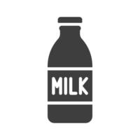 Milch Flasche Symbol Design Vektor Vorlage