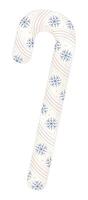 ljus vinter- godis sockerrör med snöflingor, vektor illustration