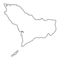 Western Bereich Provinz Karte, administrative Aufteilung von Sierra Leon. Vektor Illustration.