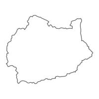 kono Kreis Karte, administrative Aufteilung von Sierra Leon. Vektor Illustration.