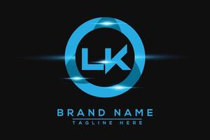 lk Blau Logo Design. Vektor Logo Design zum Geschäft.