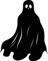 ai genererad silhuett söt spöke svart Färg endast full kropp kropp vektor