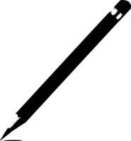 ai generiert Silhouette Bleistift schwarz Farbe nur vektor