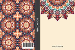 Mandala-Cover-Buch vektor