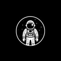 Astronaut - - minimalistisch und eben Logo - - Vektor Illustration