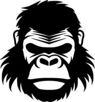 gorilla - minimalistisk och platt logotyp - vektor illustration