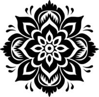 Mandala - - minimalistisch und eben Logo - - Vektor Illustration