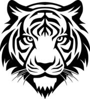 Tiger - - schwarz und Weiß isoliert Symbol - - Vektor Illustration