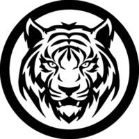 Tiger - - minimalistisch und eben Logo - - Vektor Illustration