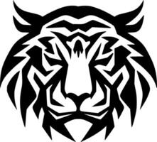 Tiger - - minimalistisch und eben Logo - - Vektor Illustration