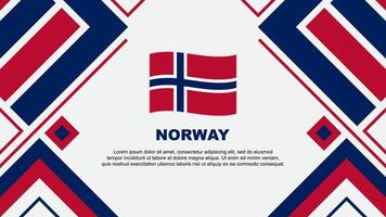 Norge flagga abstrakt bakgrund design mall. Norge oberoende dag baner tapet vektor illustration. Norge flagga