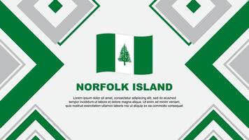 Norfolk Insel Flagge abstrakt Hintergrund Design Vorlage. Norfolk Insel Unabhängigkeit Tag Banner Hintergrund Vektor Illustration. Norfolk Insel Unabhängigkeit Tag