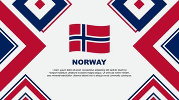 Norwegen Flagge abstrakt Hintergrund Design Vorlage. Norwegen Unabhängigkeit Tag Banner Hintergrund Vektor Illustration. Norwegen Unabhängigkeit Tag