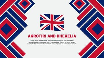 akrotiri och dhekelia flagga abstrakt bakgrund design mall. akrotiri och dhekelia oberoende dag baner tapet vektor illustration