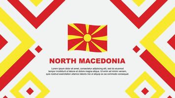 norr macedonia flagga abstrakt bakgrund design mall. norr macedonia oberoende dag baner tapet vektor illustration. norr macedonia mall