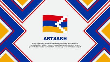 artsakh Flagge abstrakt Hintergrund Design Vorlage. artsakh Unabhängigkeit Tag Banner Hintergrund Vektor Illustration. artsakh Vektor