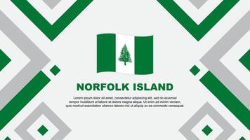 Norfolk Insel Flagge abstrakt Hintergrund Design Vorlage. Norfolk Insel Unabhängigkeit Tag Banner Hintergrund Vektor Illustration. Norfolk Insel Vorlage