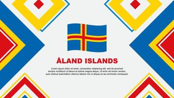 ein Land Inseln Flagge abstrakt Hintergrund Design Vorlage. ein Land Inseln Unabhängigkeit Tag Banner Hintergrund Vektor Illustration. ein Land Inseln Unabhängigkeit Tag