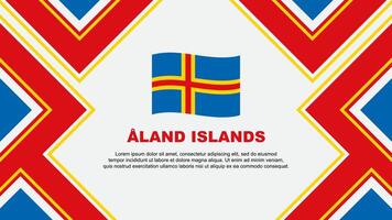ein Land Inseln Flagge abstrakt Hintergrund Design Vorlage. ein Land Inseln Unabhängigkeit Tag Banner Hintergrund Vektor Illustration. ein Land Inseln Vektor
