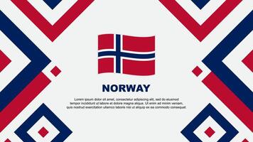 Norge flagga abstrakt bakgrund design mall. Norge oberoende dag baner tapet vektor illustration. Norge mall