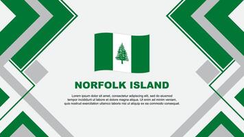 Norfolk Insel Flagge abstrakt Hintergrund Design Vorlage. Norfolk Insel Unabhängigkeit Tag Banner Hintergrund Vektor Illustration. Norfolk Insel Banner