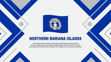 Nord Mariana Inseln Flagge abstrakt Hintergrund Design Vorlage. Nord Mariana Inseln Unabhängigkeit Tag Banner Hintergrund Vektor Illustration. Vorlage