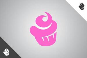 Tasse Kuchen Logo. Bäckerei, Kuchen und Gebäck Logo Identität Vorlage. perfekt Logo zum Geschäft verbunden zu Bäckerei, Kuchen und Gebäck. isoliert Hintergrund. Vektor eps 10.
