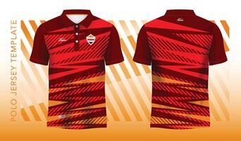 rot abstrakt Hintergrund und Muster zum Polo Jersey Sport Design vektor