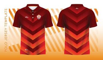 rot abstrakt Hintergrund und Muster zum Polo Jersey Sport Design vektor