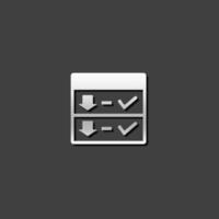 herunterladen Schnittstelle Symbol im metallisch grau Farbe Stil. Internet Netz Seite Datei vektor