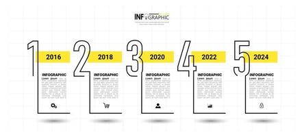 lineare flache Infografik vektor