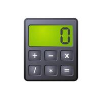 Taschenrechner Symbol im Farbe. Berechnung elektronisch Finanzen vektor