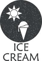 Logo von das Vektor Symbol Illustration mit Briefmarke bewirken