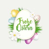 Frohe Ostern Grüße vektor