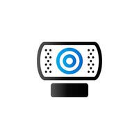 Webcam Symbol im Duo Ton Farbe. Computer Internet Verbindung vektor