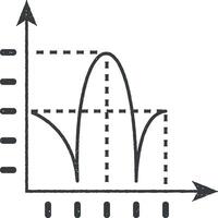 fysik diagram vektor ikon illustration med stämpel effekt