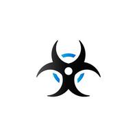 biohazard symbol ikon i duo tona Färg. vetenskap teknologi fara vektor