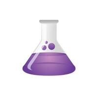 Becherglas Symbol im Farbe. Labore Forschung Biologie chemisch vektor