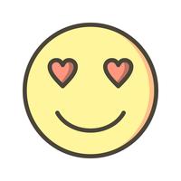 Kärlek Emoji Vector Icon