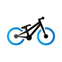 Versuch Fahrrad Symbol im Duo Ton Farbe. Sport Athlet Fahrrad vektor
