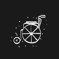 Rollstuhl Gekritzel skizzieren Illustration vektor