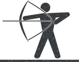 sporter vektor ikon illustration med stämpel effekt