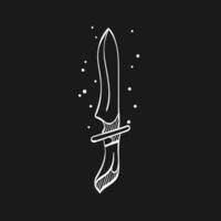kniv klotter skiss illustration vektor