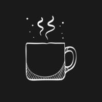 Kaffee Tasse Gekritzel skizzieren Illustration vektor